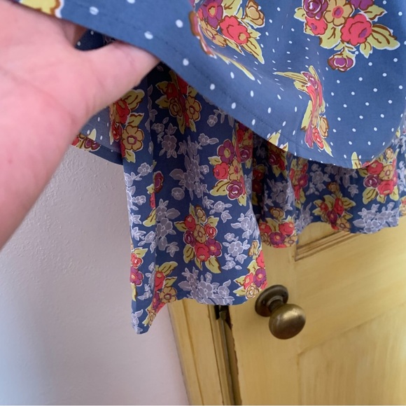 Matilda Jane 435 Top of the Class Rayon Sundress Polka Dot Floral layered skirt - Picture 3 of 7